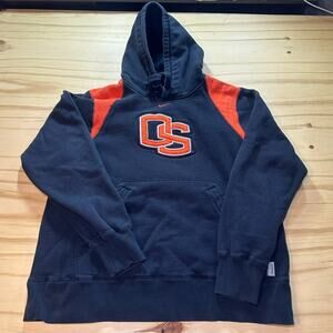 Nike Oregon State Beavers Beavers Black Hoodie Mens Medium Center Swoosh College